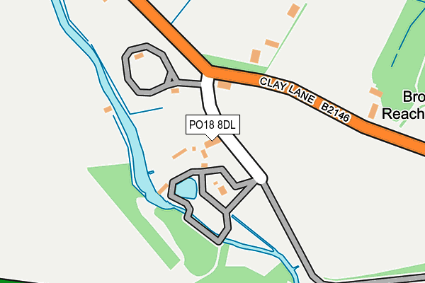 PO18 8DL map - OS OpenMap – Local (Ordnance Survey)