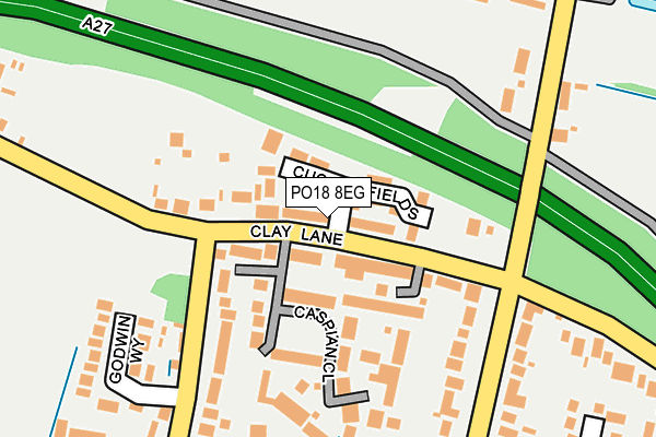 PO18 8EG map - OS OpenMap – Local (Ordnance Survey)