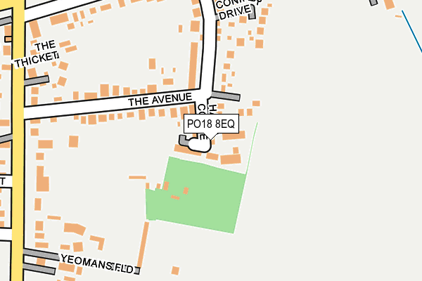 PO18 8EQ map - OS OpenMap – Local (Ordnance Survey)