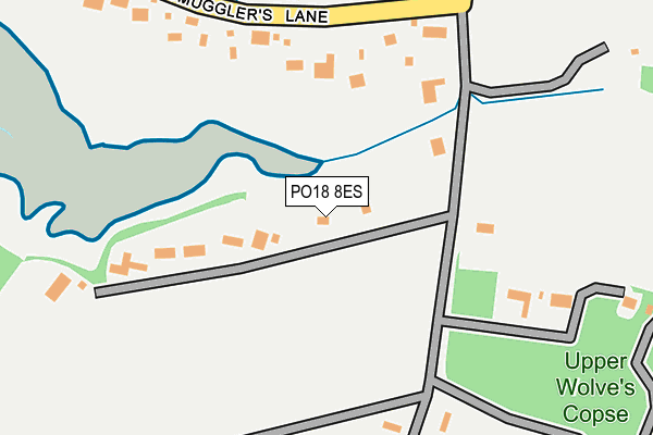 PO18 8ES map - OS OpenMap – Local (Ordnance Survey)