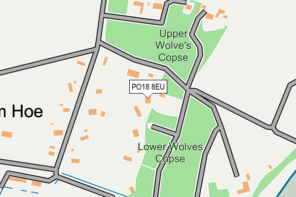 PO18 8EU map - OS OpenMap – Local (Ordnance Survey)