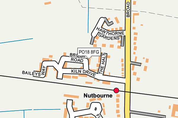 PO18 8FG map - OS OpenMap – Local (Ordnance Survey)