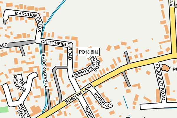 PO18 8HJ map - OS OpenMap – Local (Ordnance Survey)