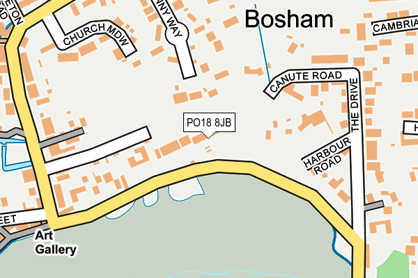 PO18 8JB map - OS OpenMap – Local (Ordnance Survey)