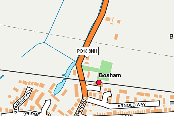 PO18 8NH map - OS OpenMap – Local (Ordnance Survey)