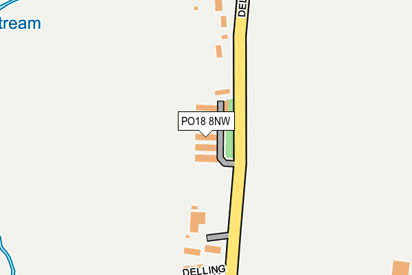 PO18 8NW map - OS OpenMap – Local (Ordnance Survey)