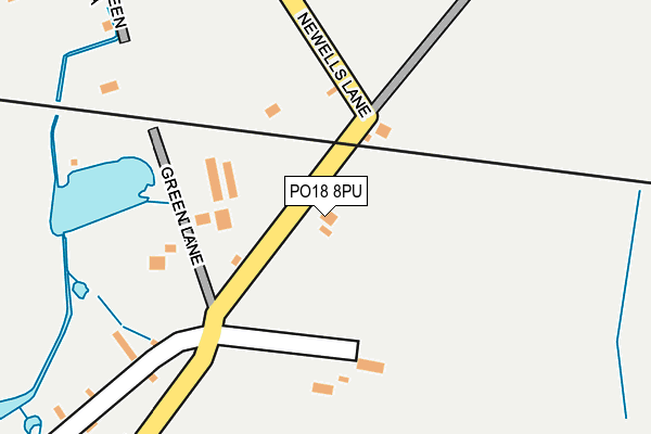 PO18 8PU map - OS OpenMap – Local (Ordnance Survey)