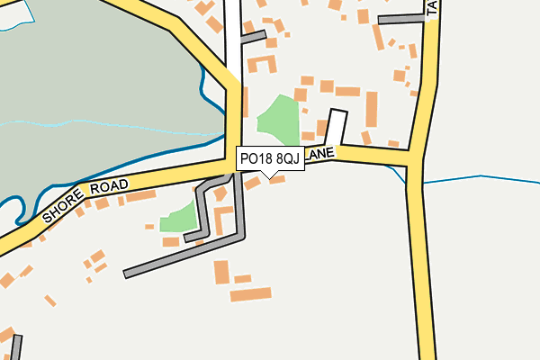 PO18 8QJ map - OS OpenMap – Local (Ordnance Survey)