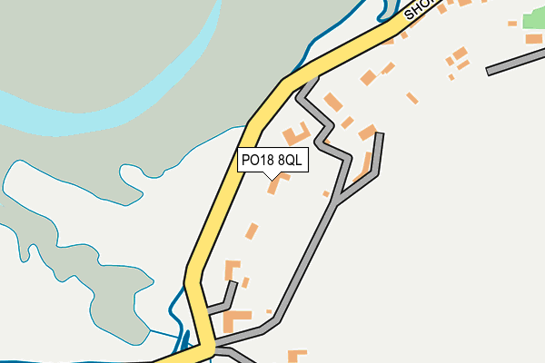 PO18 8QL map - OS OpenMap – Local (Ordnance Survey)