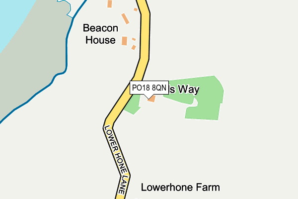 PO18 8QN map - OS OpenMap – Local (Ordnance Survey)