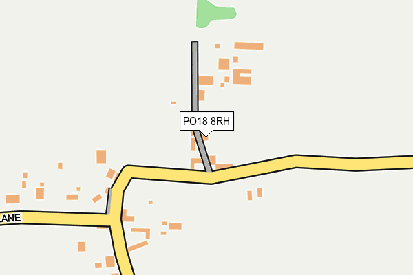 PO18 8RH map - OS OpenMap – Local (Ordnance Survey)
