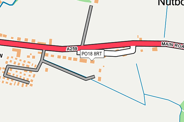 PO18 8RT map - OS OpenMap – Local (Ordnance Survey)