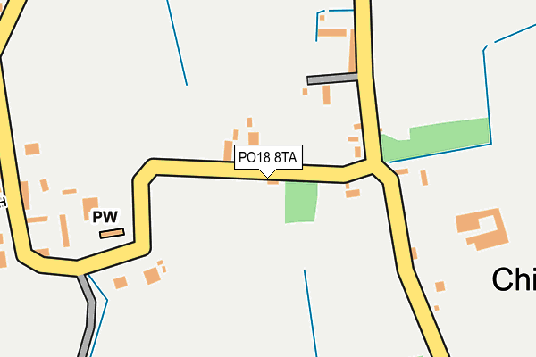 PO18 8TA map - OS OpenMap – Local (Ordnance Survey)