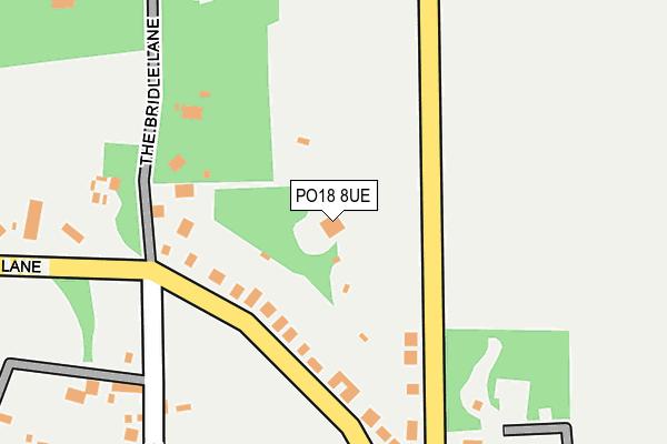 PO18 8UE map - OS OpenMap – Local (Ordnance Survey)