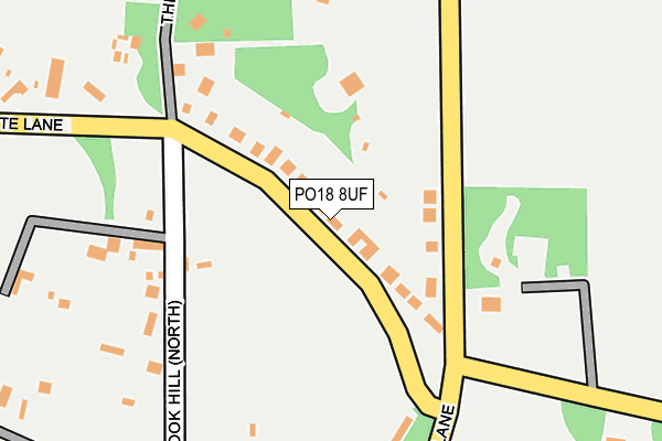 PO18 8UF map - OS OpenMap – Local (Ordnance Survey)