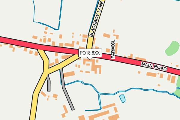 PO18 8XX map - OS OpenMap – Local (Ordnance Survey)