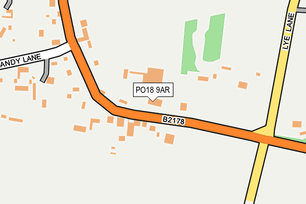 PO18 9AR map - OS OpenMap – Local (Ordnance Survey)