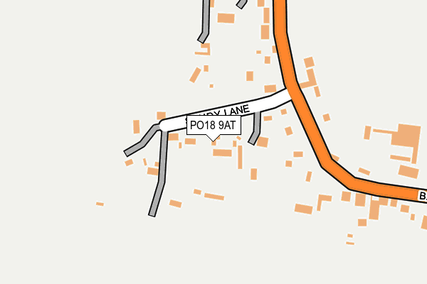 PO18 9AT map - OS OpenMap – Local (Ordnance Survey)