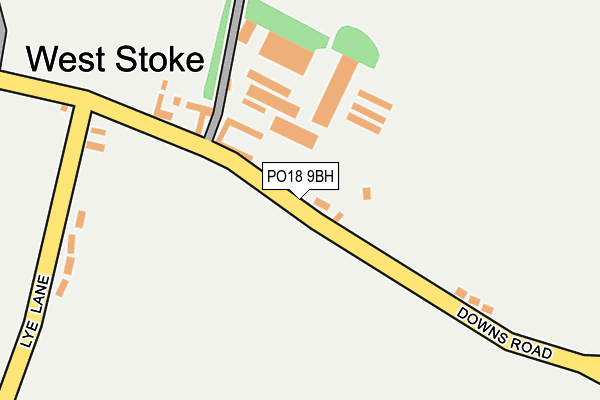 PO18 9BH map - OS OpenMap – Local (Ordnance Survey)