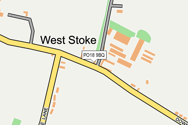 PO18 9BQ map - OS OpenMap – Local (Ordnance Survey)