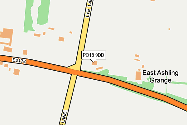 PO18 9DD map - OS OpenMap – Local (Ordnance Survey)