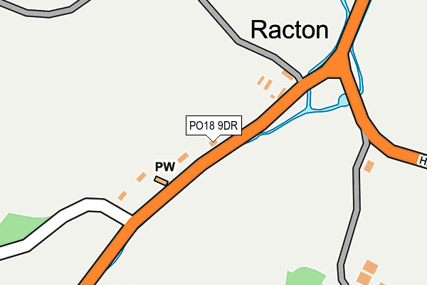 PO18 9DR map - OS OpenMap – Local (Ordnance Survey)