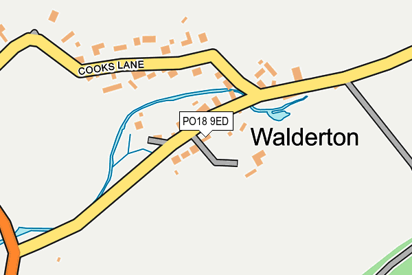 PO18 9ED map - OS OpenMap – Local (Ordnance Survey)