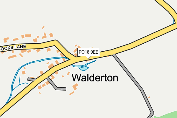 PO18 9EE map - OS OpenMap – Local (Ordnance Survey)