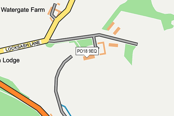 PO18 9EQ map - OS OpenMap – Local (Ordnance Survey)