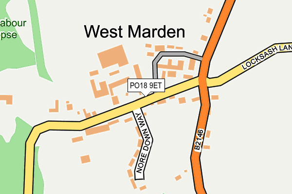 PO18 9ET map - OS OpenMap – Local (Ordnance Survey)