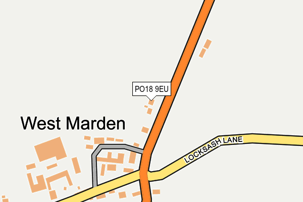 PO18 9EU map - OS OpenMap – Local (Ordnance Survey)