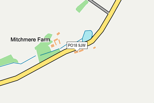 PO18 9JW map - OS OpenMap – Local (Ordnance Survey)