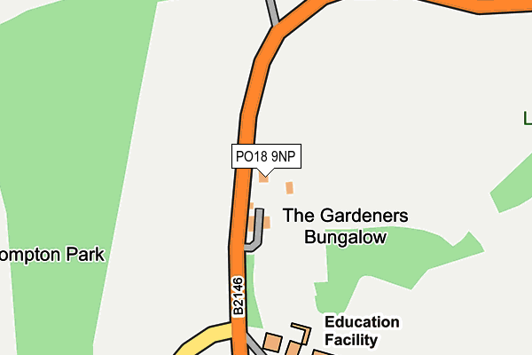 PO18 9NP map - OS OpenMap – Local (Ordnance Survey)