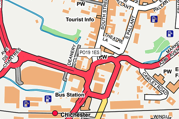 PO19 1ES map - OS OpenMap – Local (Ordnance Survey)