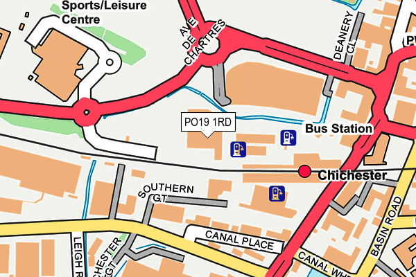 PO19 1RD map - OS OpenMap – Local (Ordnance Survey)