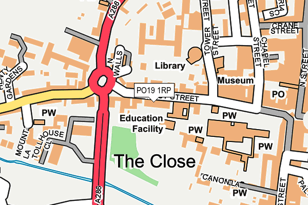 Map of CHICHESTER DINNING LIMITED at local scale