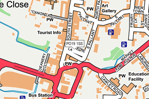 PO19 1SS map - OS OpenMap – Local (Ordnance Survey)