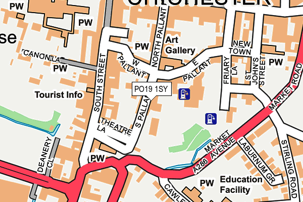 Map of Q HAIR & BEAUTY (CHICHESTER) LTD at local scale