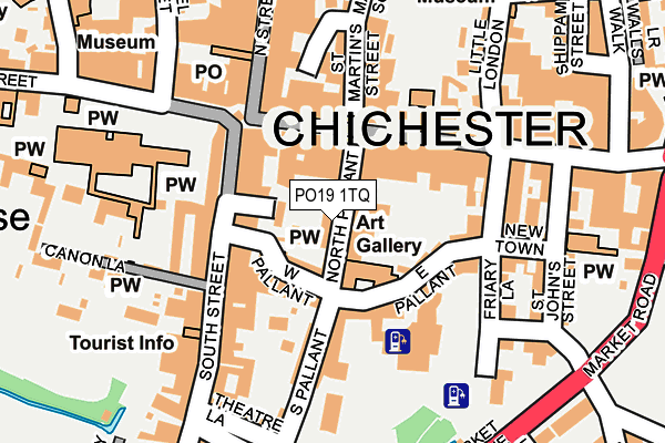 PO19 1TQ map - OS OpenMap – Local (Ordnance Survey)