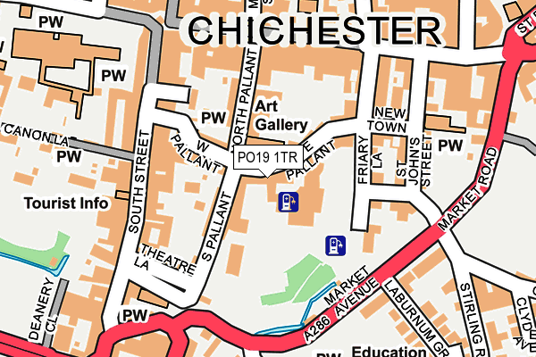 Map of ANTHOLOGY ESTATES LTD at local scale