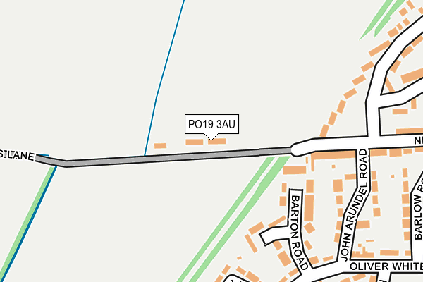 PO19 3AU map - OS OpenMap – Local (Ordnance Survey)