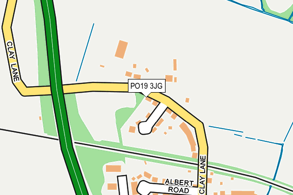 PO19 3JG map - OS OpenMap – Local (Ordnance Survey)