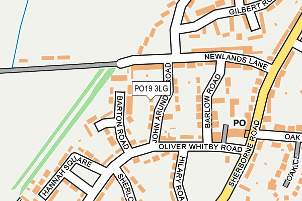 PO19 3LG map - OS OpenMap – Local (Ordnance Survey)