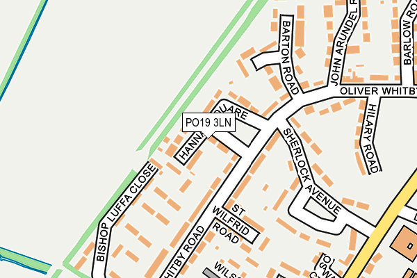 PO19 3LN map - OS OpenMap – Local (Ordnance Survey)