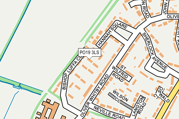 PO19 3LS map - OS OpenMap – Local (Ordnance Survey)