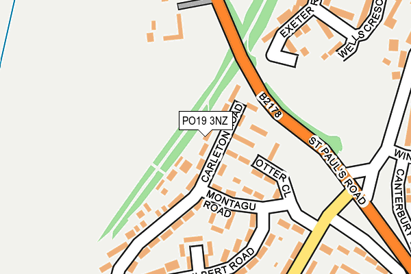 PO19 3NZ map - OS OpenMap – Local (Ordnance Survey)