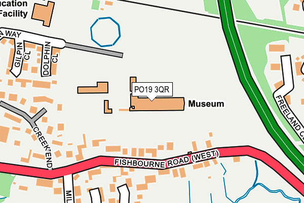 PO19 3QR map - OS OpenMap – Local (Ordnance Survey)