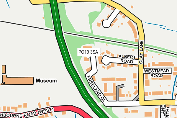 PO19 3SA map - OS OpenMap – Local (Ordnance Survey)