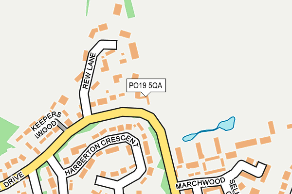 PO19 5QA map - OS OpenMap – Local (Ordnance Survey)