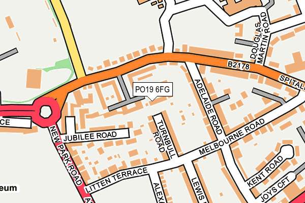 PO19 6FG map - OS OpenMap – Local (Ordnance Survey)
